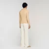 Zip cardigan with standing collar Zip cardigan with standing collar