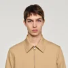Zip-up cotton jacket