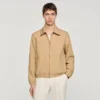 Zip-up cotton jacket
