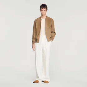 Zip-up split suede jacket Zip-up split suede jacket