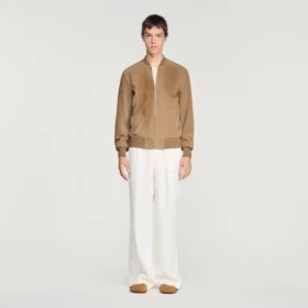 Zip-up split suede jacket Zip-up split suede jacket