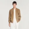 Zip-up split suede jacket Zip-up split suede jacket