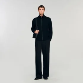 Zip-up wool cardigan Zip-up wool cardigan
