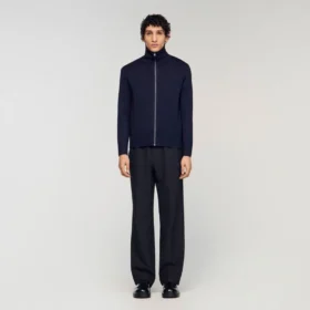 Zip-up wool cardigan Zip-up wool cardigan