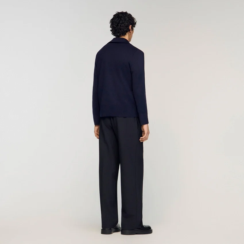 Zip-up wool cardigan Zip-up wool cardigan