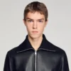 Zipped leather jacket Zipped leather jacket