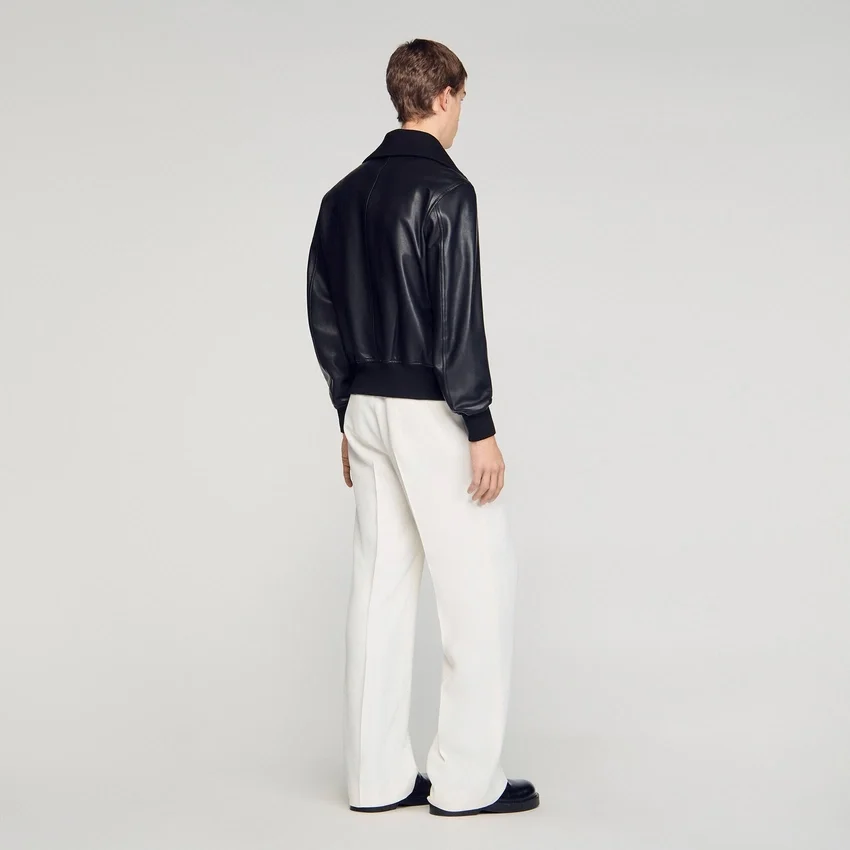 Zipped leather jacket Zipped leather jacket